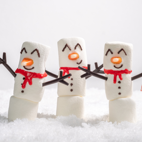 marshmallow snowmen