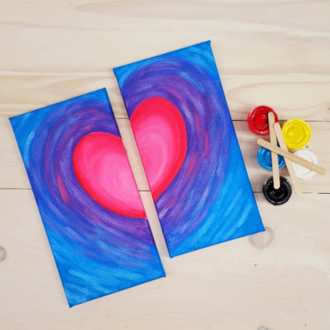 paint night heart